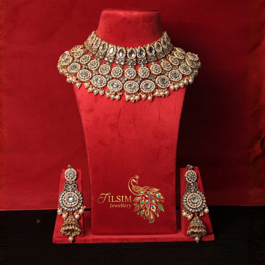 Rajwadi Kundan Bridal Jewellery Set – Complete Bridal Accessories