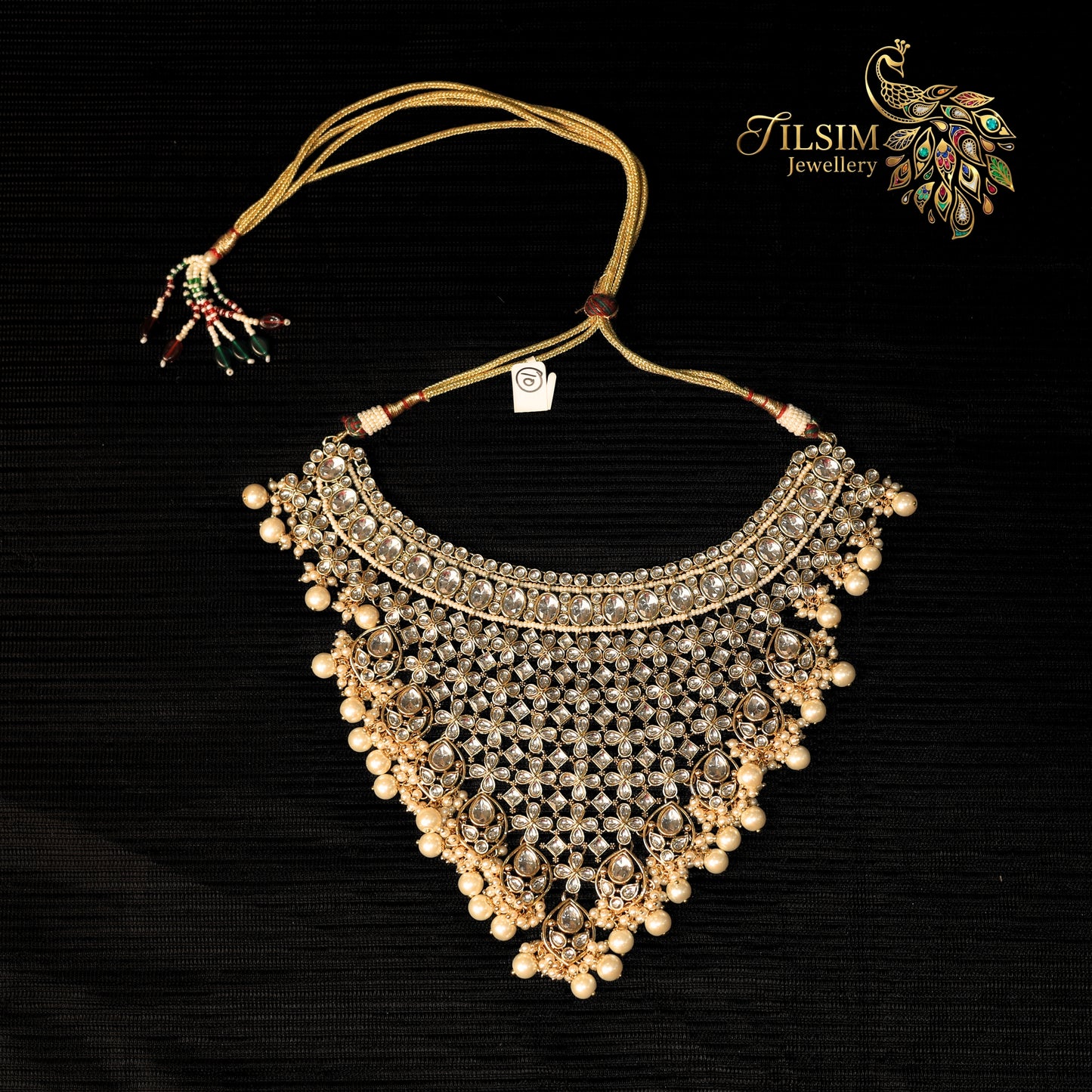Long Kundan & Pearl Bridal Jewellery Set – Complete Bridal Accessories
