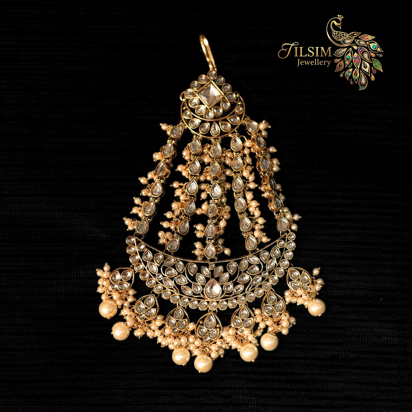 Long Kundan & Pearl Bridal Jewellery Set – Complete Bridal Accessories