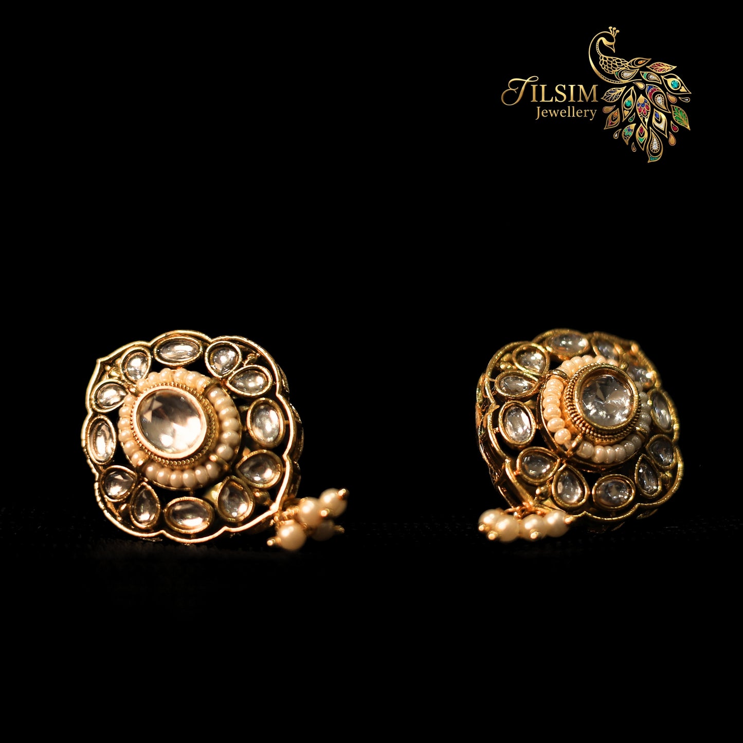 Long Kundan & Pearl Bridal Jewellery Set – Complete Bridal Accessories