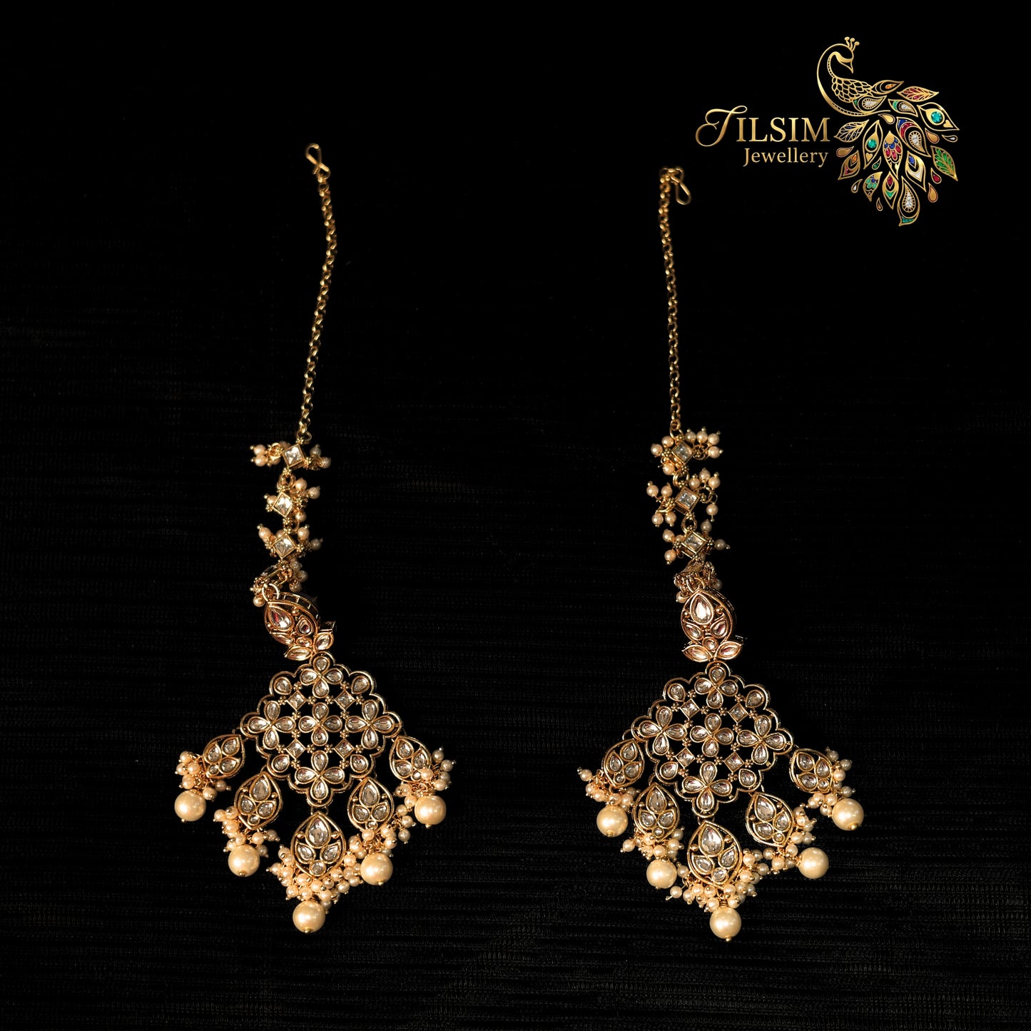 Long Kundan & Pearl Bridal Jewellery Set – Complete Bridal Accessories