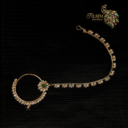 Green Crystal & Kundan Bridal Jewellery Set – Complete Wedding Accessories